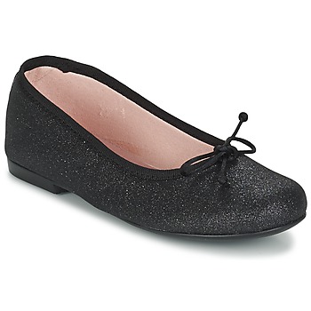 Shoes Girl Ballerinas Citrouille et Compagnie GLIGLO Black / Glitter