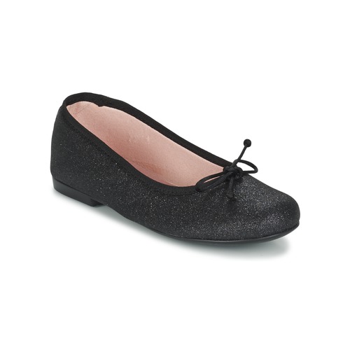 Shoes Girl Ballerinas Citrouille et Compagnie GLIGLO Black / Glitter