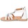 Shoes Girl Sandals Citrouille et Compagnie GITANOLO White / Silver