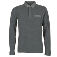 material Men long-sleeved polo shirts Serge Blanco POCHA Black / Grey