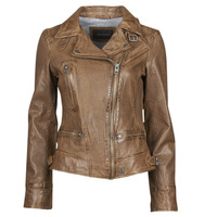 material Women Leather jackets / Imitation le Oakwood VIDEO Cognac