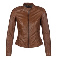 material Women Leather jackets / Imitation le Oakwood 62578 Camel