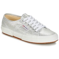 Shoes Women Low top trainers Superga 2750-LAMEW Silver