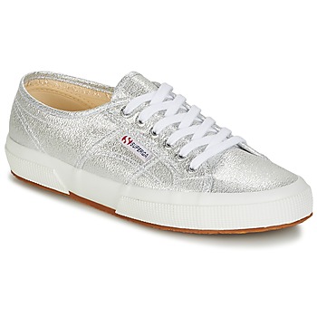 Shoes Women Low top trainers Superga 2750-LAMEW Silver