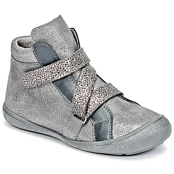 Shoes Girl High top trainers Citrouille et Compagnie HISSOU Silver