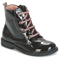 Shoes Girl Mid boots Citrouille et Compagnie HEMANU Black / Pink