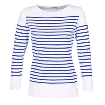 material Women Long sleeved shirts Armor Lux ROADY White / Blue