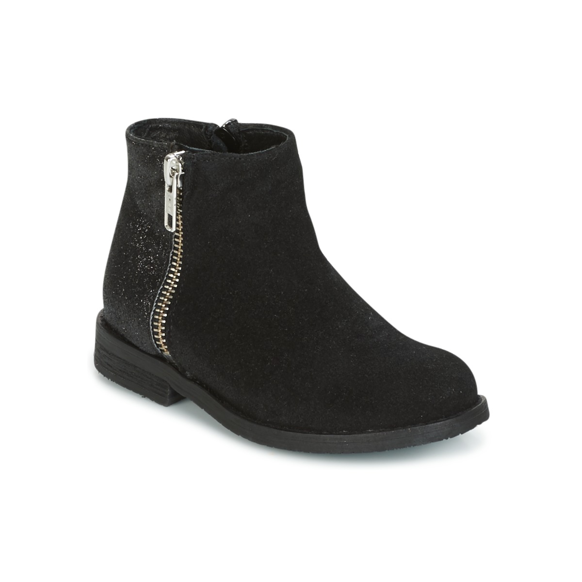 Shoes Girl Mid boots Young Elegant People FABIOLAD Black
