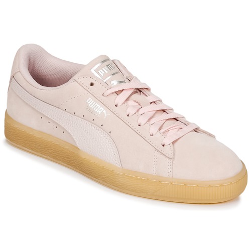 Puma SUEDE CLASSIC BUBBLE W'S Pink - Free delivery | Spartoo NET ! - Shoes  Low top trainers Women USD/$92.80