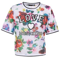 Clothing Women Blouses Love Moschino W4G2801 White / Multicolour