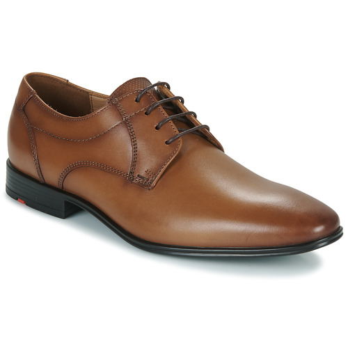 Cognac Derby Shoes - Luxury Leather Footwear 6.5