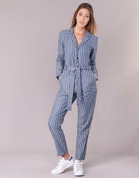 material Women Jumpsuits / Dungarees G-Star Raw DELINE JUMPSUIT WMN L/S Blue / White