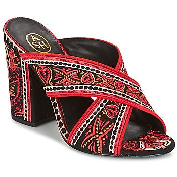 Shoes Women Mules Ash LOLA Black / Red