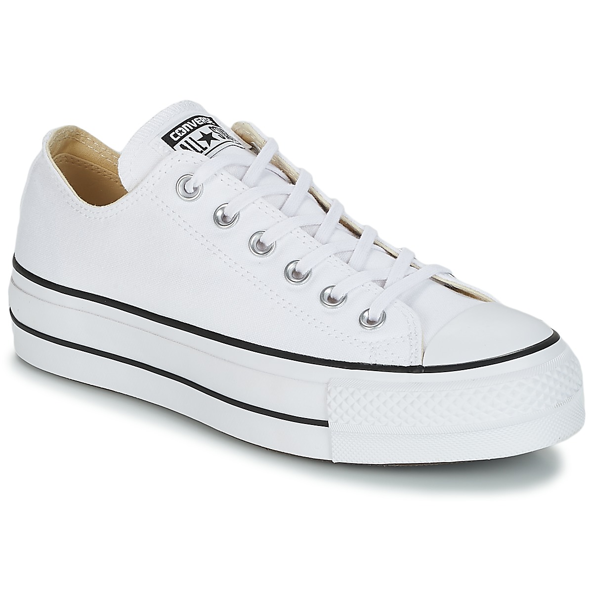 herder overhemd los van Converse Chuck Taylor All Star Lift Clean Ox Core Canvas White - Free  delivery | Spartoo NET ! - Shoes Low top trainers Women USD/$93.00