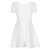 material Women Short Dresses Betty London INLOVE White
