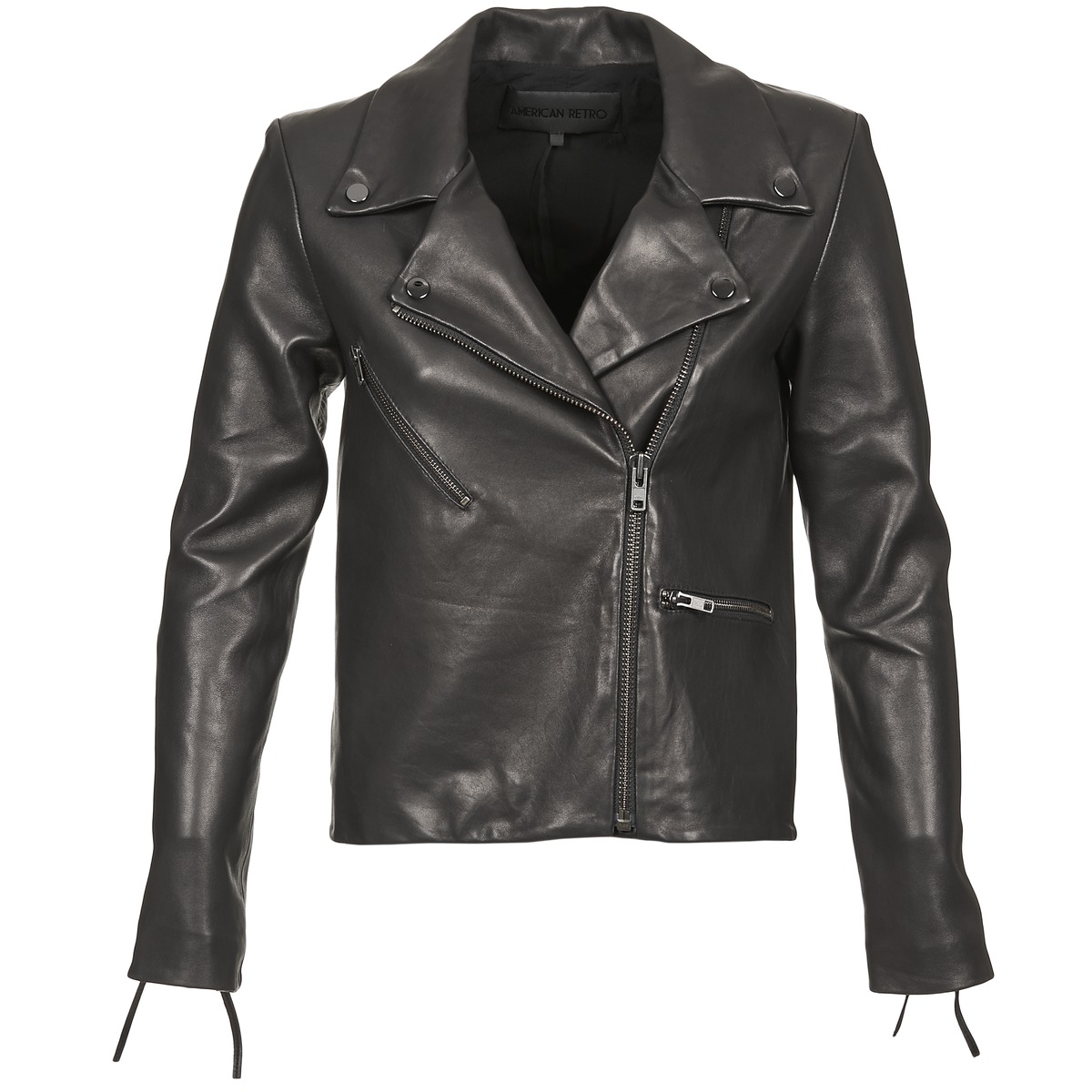 Clothing Women Leather jackets / Imitation le American Retro LEON JCKT Black