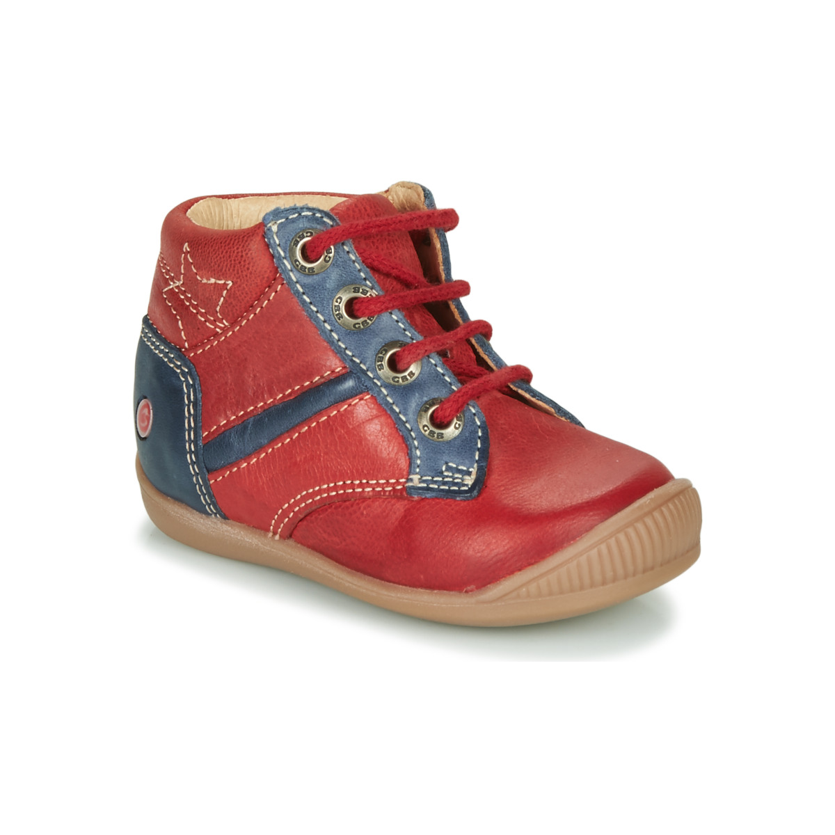 Shoes Boy High top trainers GBB RATON Red