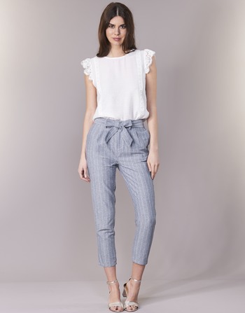material Women 5-pocket trousers Betty London IKARALE Blue / White