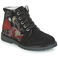 Shoes Girl Mid boots Catimini CAHAUT Black