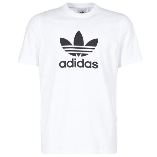 adidas Originals TREFOIL T-SHIRT White Free delivery | Spartoo NET ! - Clothing short-sleeved t-shirts Men USD/$24.80