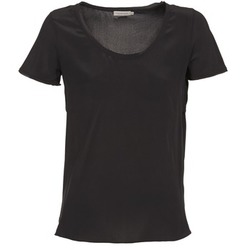 material Women short-sleeved t-shirts Calvin Klein Jeans WAGMAR SILK Black