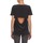 Clothing Women short-sleeved t-shirts Calvin Klein Jeans WAGMAR SILK Black
