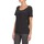 Clothing Women short-sleeved t-shirts Calvin Klein Jeans WAGMAR SILK Black