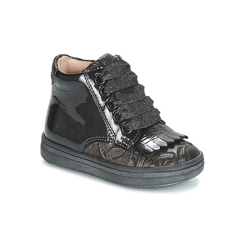 Shoes Girl High top trainers Acebo's DOLAGIRI Black / Silver