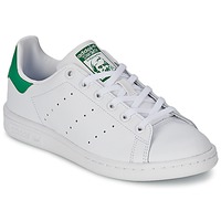 Shoes Children Low top trainers adidas Originals STAN SMITH J White / Green