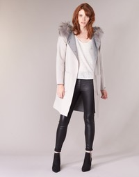 material Women coats Oakwood YALE BI Beige / Grey