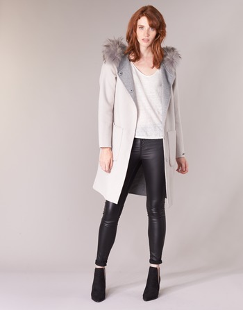 Clothing Women coats Oakwood YALE BI Beige / Grey