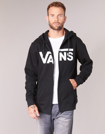 Clothing Men sweaters Vans VANS CLASSIC ZIP HOODIE Black