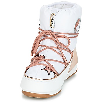 Moon Boot PEACE & LOVE WP White / Pink / Gold