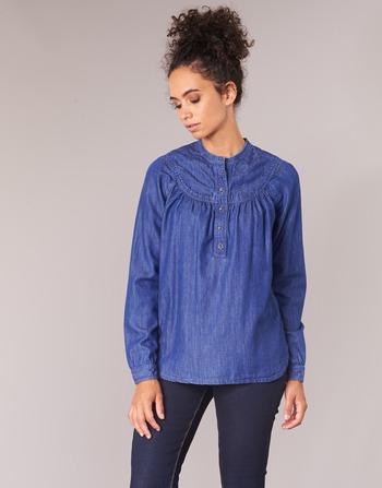 Clothing Women Blouses Pepe jeans ALICIA Blue