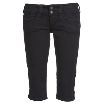 material Women cropped trousers Pepe jeans VENUS CROP Black