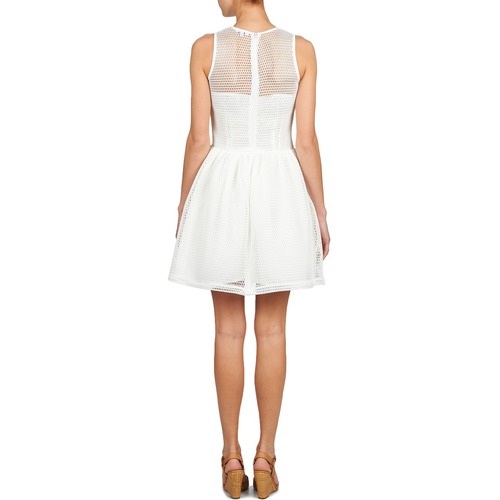 Clothing Women Short Dresses Brigitte Bardot AGNES White YV9163