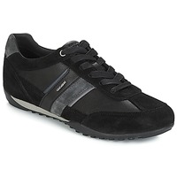 Shoes Men Low top trainers Geox U WELLS Black / Marine