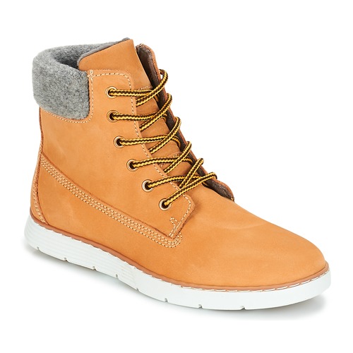 Shoes Boy Mid boots André TROTTEUR Brown / Yellow