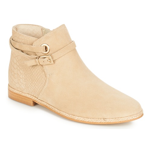 Shoes Women Mid boots André IDAHO Beige