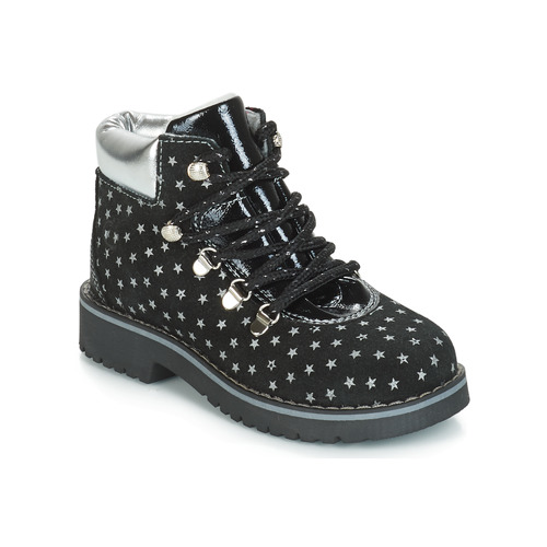 Shoes Girl Mid boots Citrouille et Compagnie JORDA Black / Silver
