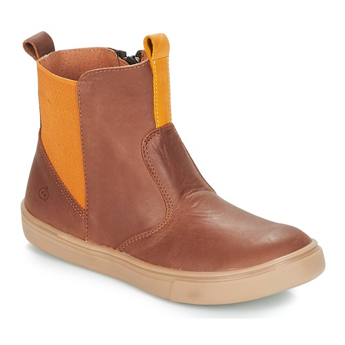 Shoes Boy Mid boots Citrouille et Compagnie JRYNE Camel / Yellow