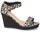 Shoes Women Sandals Moony Mood IVONGA Black / Leopard