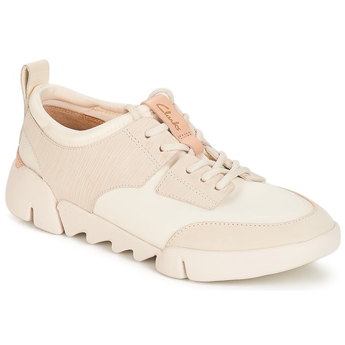 Clarks Tri Spirit White / Combi - delivery | Spartoo NET ! - Shoes Low top trainers Women USD/$96.80