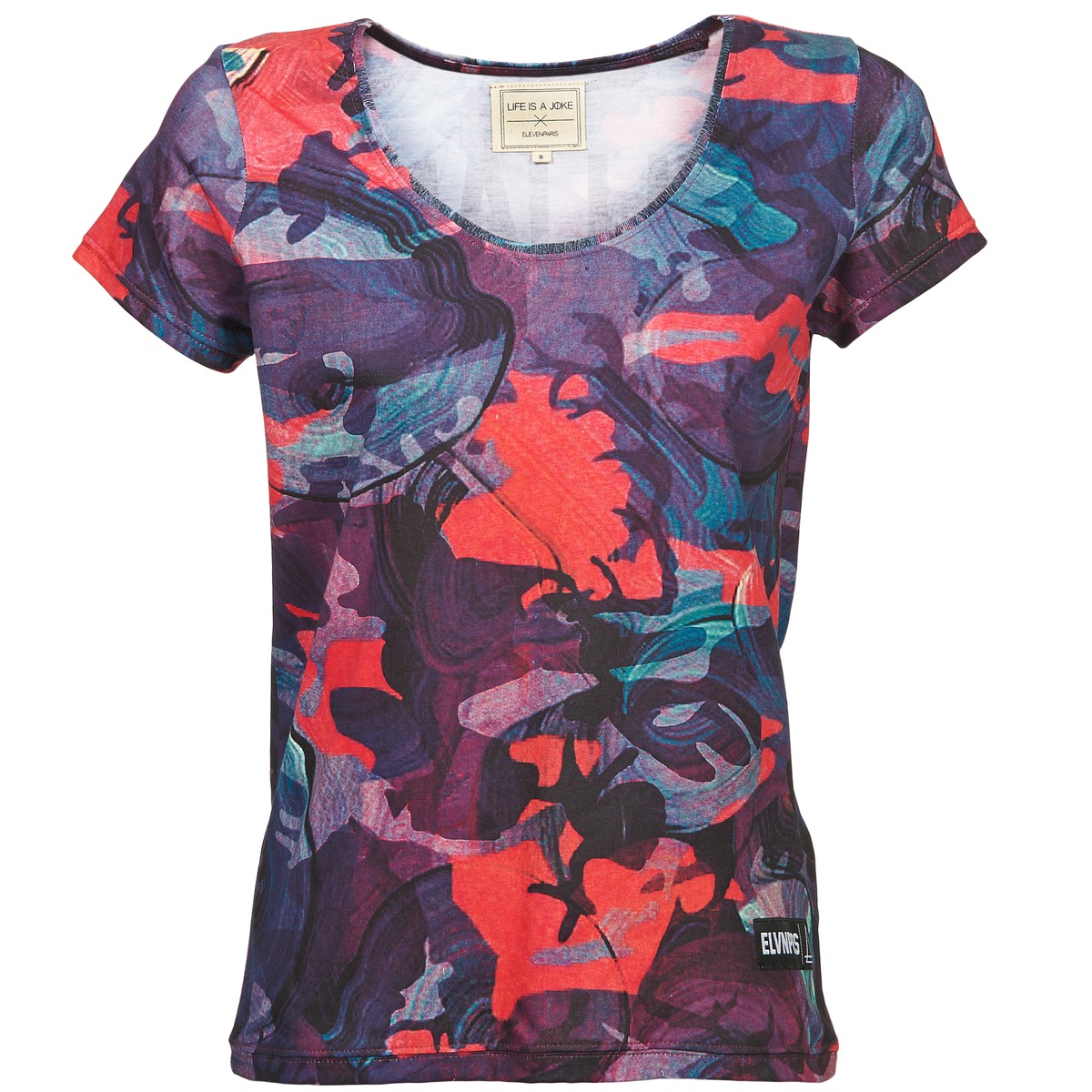 Clothing Women short-sleeved t-shirts Eleven Paris HAREL Multicolour
