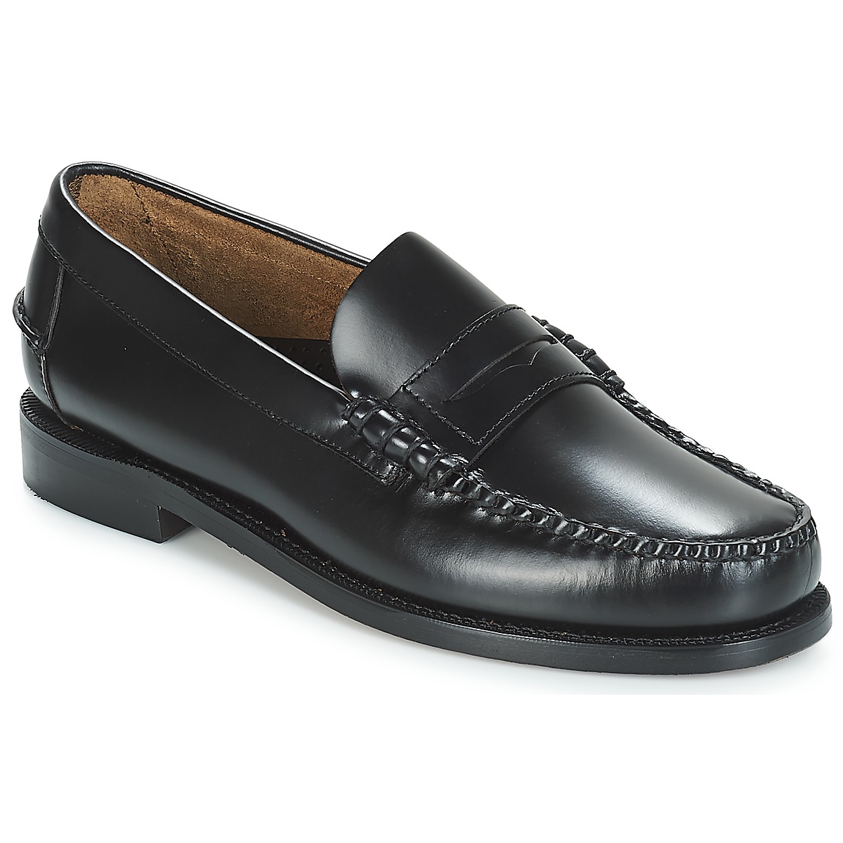 Shoes Men Loafers Sebago CLASSIC PENNY BRUSHED Black