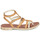 Shoes Girl Sandals GBB NOVARA Cognac / Gold